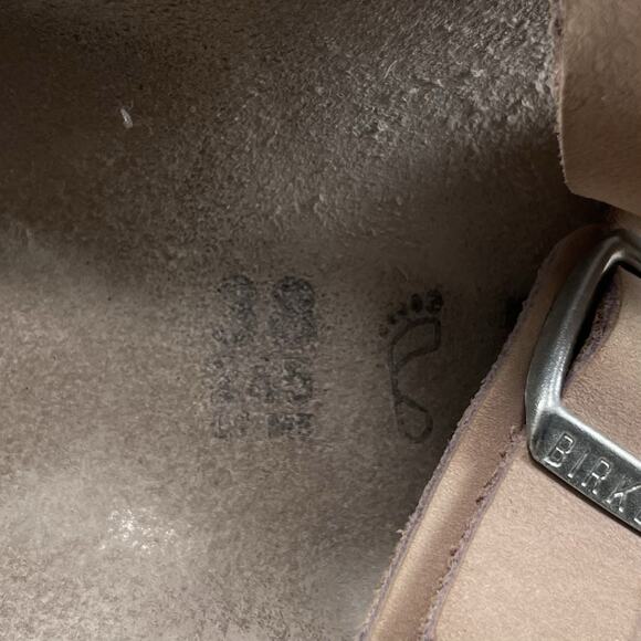 Birkenstock Mayari Toe Loop Sandals Womens Size 38 US 7-7.5 Oiled Leather Taupe - Picture 9 of 9